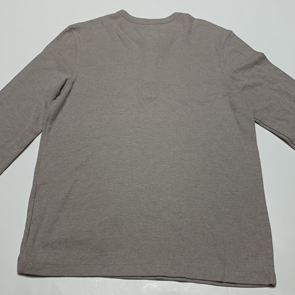 ⭐️SALE!⭐️ Kian D Oatmeal Thermal Waffle Knit Long Sleeve Shirt - Picture 4 of 4